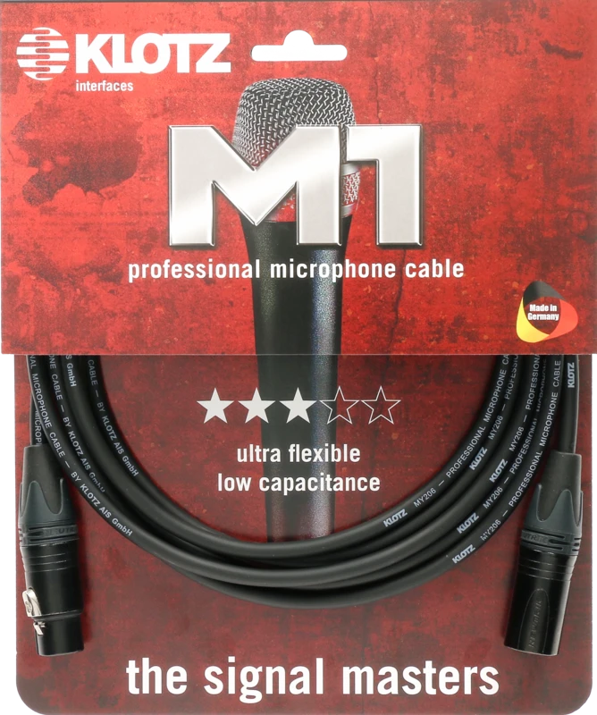 Klotz Cables M1 XLRFem - XLRMale Neutrik  7,5m